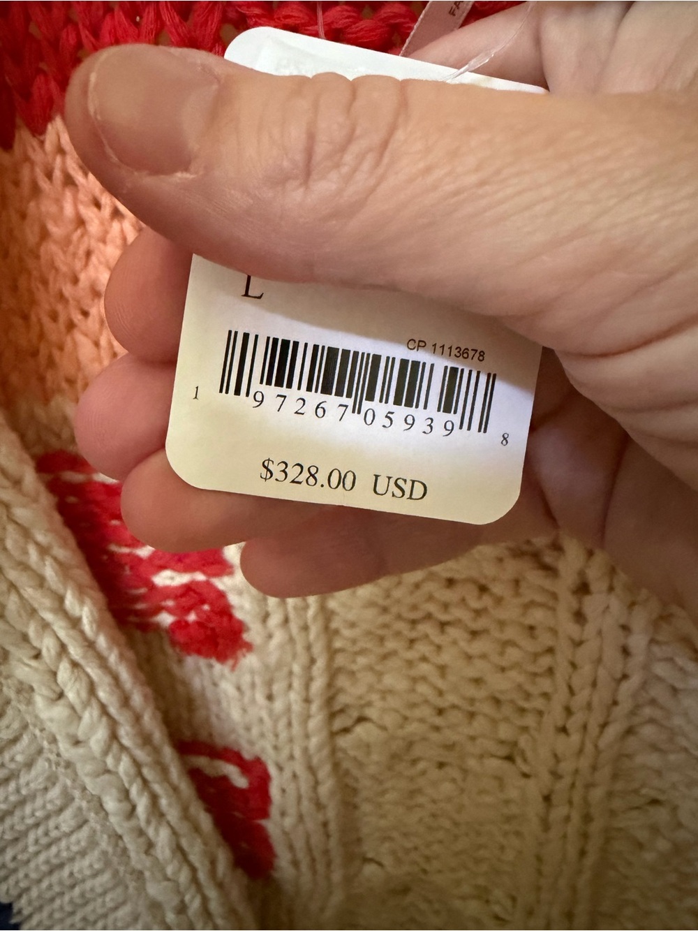 NWT size Large Free People Clear Skies Cardi sweater - Picture 7 of 7